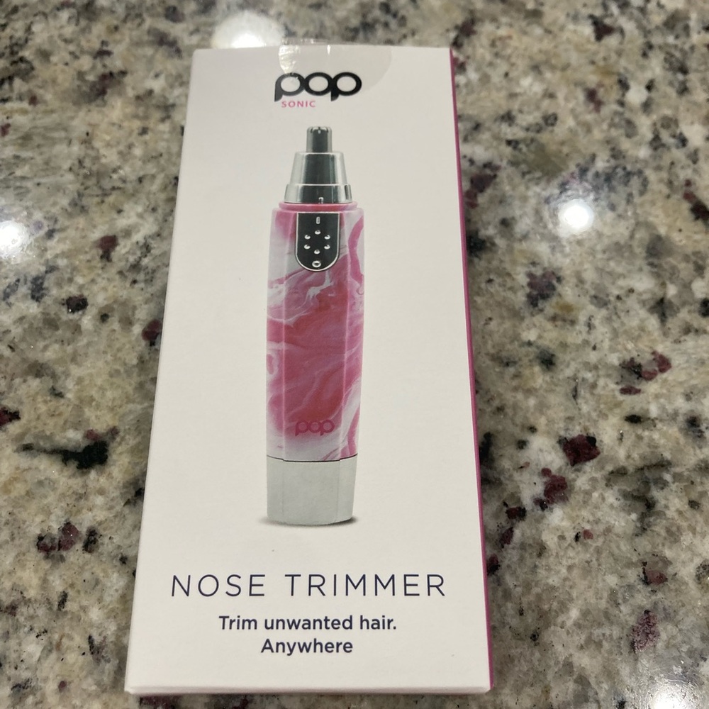 Pop sonic pink/red marble nose trimmer new in box and sealed travel size